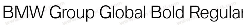 BMW Group Global Bold Regular字体转换